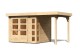 Dřevěný domek KARIBU KERKO 3 + přístavek 150 cm (23507) natur LG2950 - thumb (0)