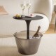 Odkládací stolek PICK UP 49 cm, s úložným prostorem, černá, Alessi - thumb (2)