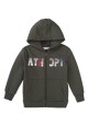 Mikina chlapecká s kapucí, Minoti, 7BZTHRU 6, khaki - 140/146 | 10/11let - thumb (0)