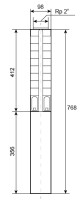 Ponorné čerpadlo EVAK V4S-8M05, 230V, 0,75kW, 2m kabelu - thumb (2)