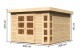 Dřevěný domek KARIBU KERKO 6 (82930) natur LG2995 - thumb (1)