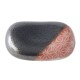 Oblázek na odložení hůlek PEBBLE BLACK 4,5 cm, černá/oranžová, keramika, MIJ - thumb (0)