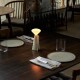 Přenosná stolní lampa MANTLE 19 cm, bílá, nerezová ocel, Tala - thumb (1)