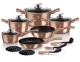 BERLINGERHAUS Sada nádobí s mramorovým povrchem 15 ks Rosegold Metallic Line BH-1224 - thumb (0)