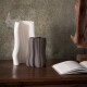 Váza MOIRE 30 cm, bílá, kamenina, ferm LIVING - thumb (4)