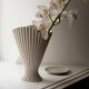 Váza FOUNTAIN 30,5 cm, bílá, kamenina, ferm LIVING - thumb (1)