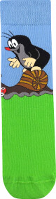 Ponožky Boma - KR 211, modrá / zelené chodidlo Barva: Modrá, Velikost: 43-46 - thumb (2)