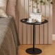 Odkládací stolek OP-LA 52 cm, s odnímatelným podnosem, černá, Alessi - thumb (1)