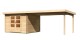 Dřevěný domek KARIBU BASTRUP 5 + přístavek 400 cm (73991) natur LG2916 - thumb (0)