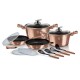 BERLINGERHAUS Sada nádobí s mramorovým povrchem 13 ks Rosegold Metallic Line BH-7058 - thumb (0)