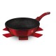 BERLINGERHAUS Pánev WOK s mramorovým povrchem 30 cm Burgundy Metallic Line BH-6166 - thumb (3)
