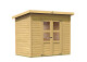 Dřevěný domek KARIBU MERSEBURG 6 (73065) natur LG1748 - thumb (0)