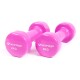Vinylová činka Sportago Kirby, 2x2kg růžové - thumb (2)
