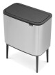 Dotykový odpadkový koš BO TOUCH BIN 3 x 11 l, matná ocelová, Brabantia - thumb (7)