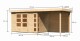 Dřevěný domek KARIBU KERKO 4 + přístavek 240 cm včetně zadní stěny (9189) natur LG2970 - thumb (1)