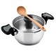 CS SOLINGEN Hrnec s cedící poklicí nerez Aron 24 cm CS-060589 - thumb (2)