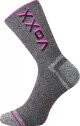 Dámské ponožky VoXX - Hawk, šedý melír / neon růžová Barva: Šedá, Velikost: 35-38 - thumb (0)