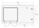 Dřevěný domek KARIBU BASTRUP 2 + přístavek 200 cm (73290) natur LG2806 - thumb (2)