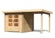 Dřevěný domek KARIBU BASTRUP 2 + přístavek 200 cm (73290) natur LG2806 - thumb (0)