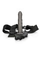 Ouch! Twisted Hollow Strap-on 8" 20cm Gunmetal - thumb (4)
