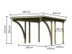 Carport KARIBU ECO 1C 62027 LG1899 - thumb (2)