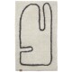 Koupelnová předložka LAY 50 x 70 cm, bílá, bavlna, ferm LIVING - thumb (0)