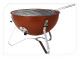 PROGARDEN Přenosný gril na dřevěné uhlí s víkem 37 cm cihlová KO-C83000420 - thumb (1)