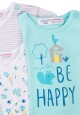 Tričko kojenecké 3pack, Minoti, Snail 10, modrá - 68/74 | 6-9m - thumb (2)