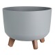 PROGARDEN Květináč na nožičkách průměr 29x17 cm šedá KO-Y89300070seda - thumb (0)