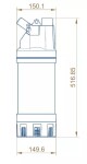 Automatické čerpadlo MEDAS TDS 1200A - INOX, 230V - thumb (2)