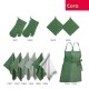 KELA Zástěra Cora 100% bavlna světle zelené/zelené pruhy 80,0x67,0cm KL-12815 - thumb (3)