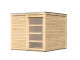 Dřevěný domek KARIBU QUBIC 1 (79845) natur LG2192 - thumb (0)