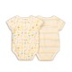 Body kojenecké 2pack, Minoti, ABC 5, bílá - 62/68 | 3-6m - thumb (1)