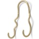 Háček na ručník CURVATURE 21 cm, dvojitý, mosaz, ferm LIVING - thumb (0)