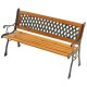 LIFETIME GARDEN Zahradní lavice litina/dřevo ED-239925 - thumb (0)