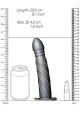 Ouch! Twisted Hollow Strap-on 8" 20cm Gunmetal - thumb (9)