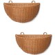 Úložný koš 45 x 41 cm, sada 2 ks, hnědá, ratan, ferm LIVING - thumb (0)