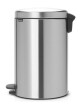 Pedálový odpadkový koš NEWICON 20 l, matná ocelová, ocel, Brabantia - thumb (1)