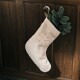 Vánoční ponožka VELA 50 cm, bílá, bavlna, ferm LIVING - thumb (1)