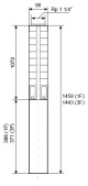 Ponorné čerpadlo EVAK V4S-1M42, 230V, 1.1kW, 2m kabelu - thumb (2)