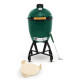Gril na dřevěné uhlí L 46 cm,  + pojízdný stojan + ConvEGGtor + pohrabáč, zelená, Big Green Egg - thumb (0)