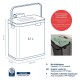 KELA Odpadkový koš na bio odpad Plata nerez matná stříbrná 20,5x13,0x21,0cm 2,1l KL-12129 - thumb (2)