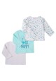 Tričko kojenecké 3pack, Minoti, Snail 10, modrá - 68/74 | 6-9m - thumb (0)