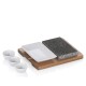 KELA Servírovací misky žhavý kámen XL Country akátové dřevo tmavě šedá 29,0x23,0x4,5cm KL-16629 - thumb (0)