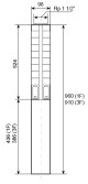 Ponorné čerpadlo EVAK V4S-5M17, 230V, 1,5kW, 2m kabelu - thumb (2)