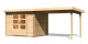 Dřevěný domek KARIBU BASTRUP 3 + přístavek 300 cm (91532) natur LG3006 - thumb (0)