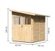 Dřevěný domek KARIBU WANDLITZ 2 (54600) natur LG3072 - thumb (1)