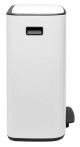 Pedálový odpadkový koš BO 60 l, bílá, Brabantia - thumb (2)