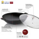 KELA Wok s poklicí litinový CALIDO 36 cm černá KL-12475 - thumb (8)