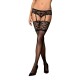 Krásné punčochy Obsessive Letica stockings - černá - S/M - thumb (0)